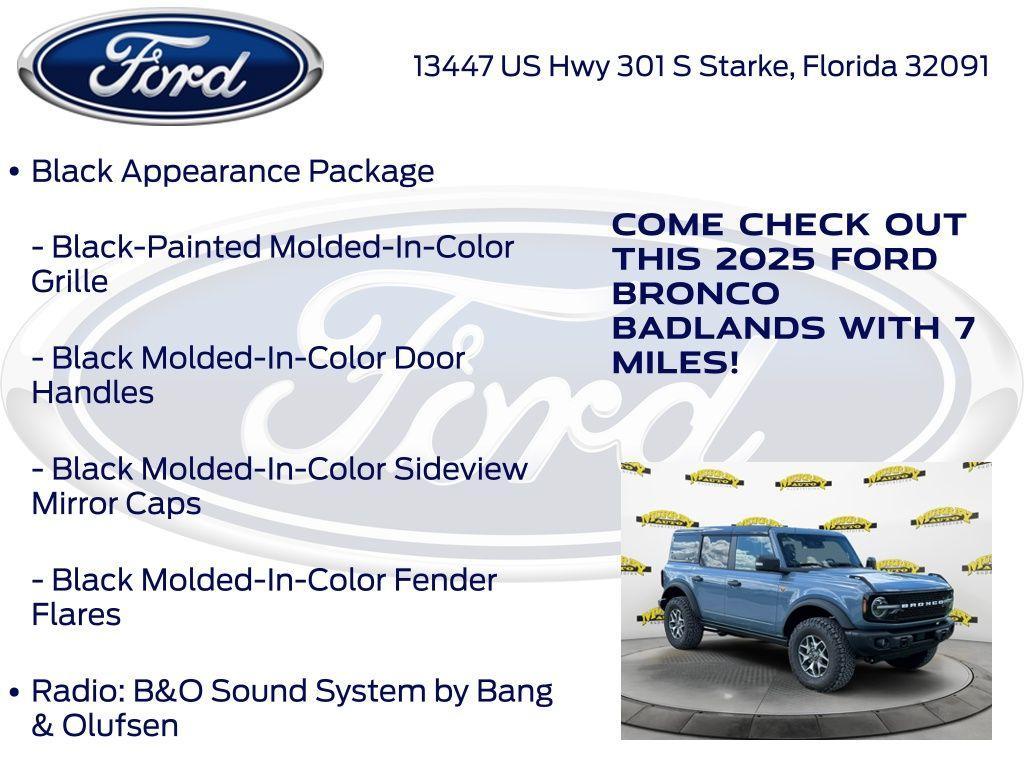 new 2025 Ford Bronco car, priced at $62,881