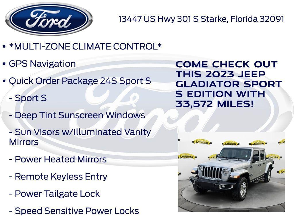 used 2023 Jeep Gladiator car, priced at $28,955