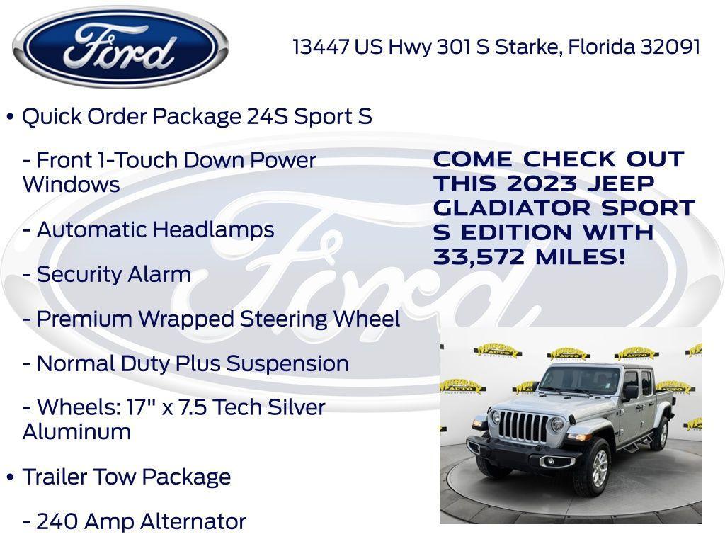 used 2023 Jeep Gladiator car, priced at $28,955