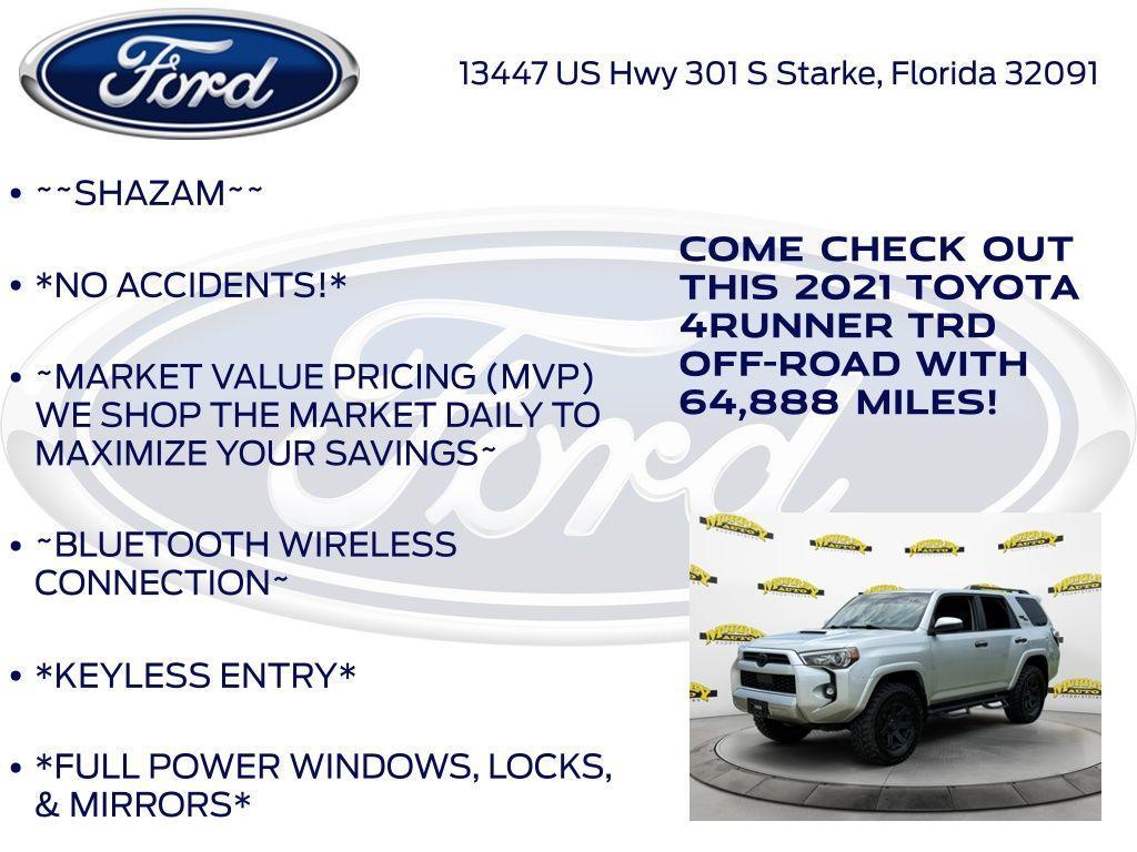 used 2021 Toyota 4Runner car, priced at $34,657