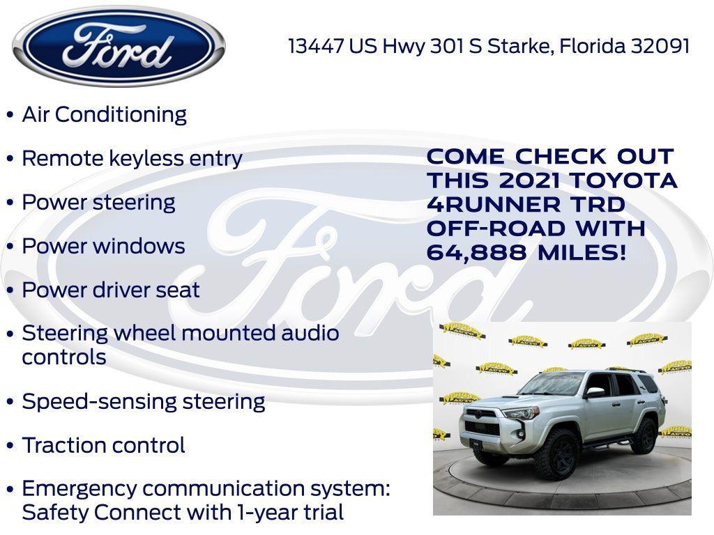 used 2021 Toyota 4Runner car, priced at $34,657