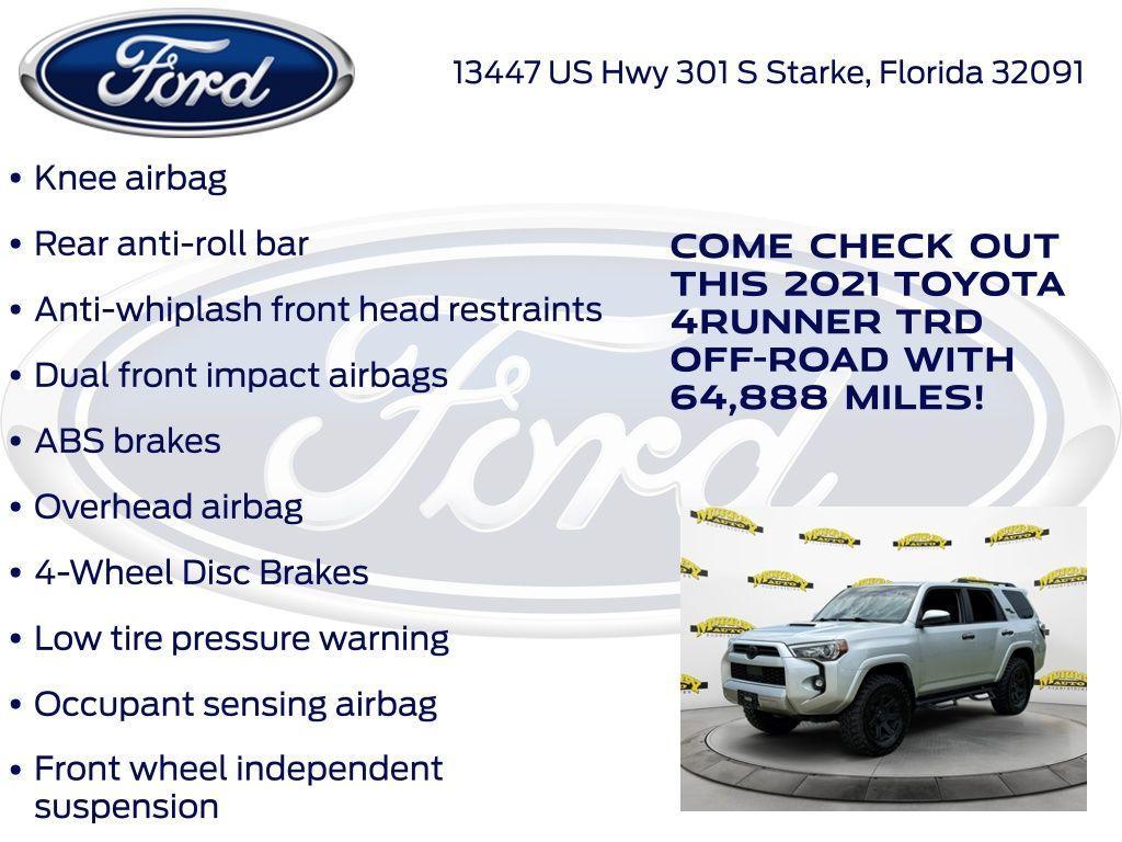 used 2021 Toyota 4Runner car, priced at $34,657