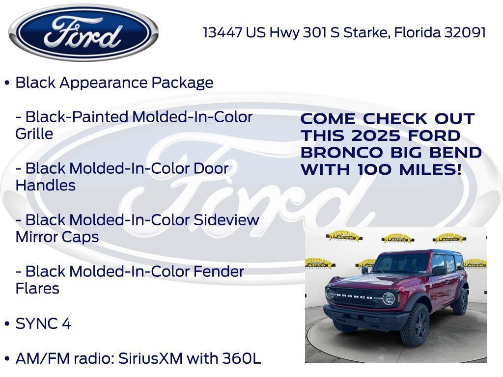 new 2025 Ford Bronco car, priced at $49,414