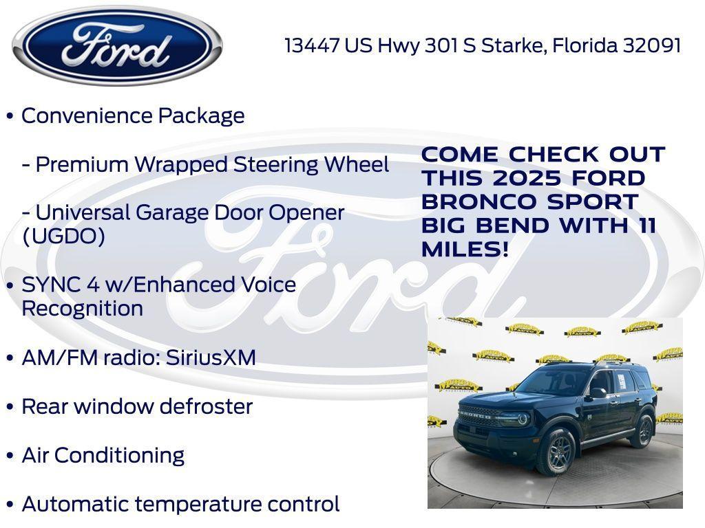 new 2025 Ford Bronco Sport car, priced at $34,832