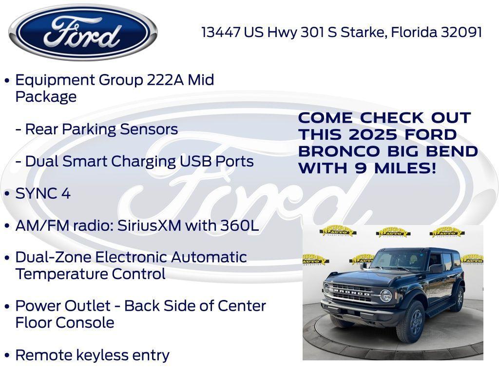new 2025 Ford Bronco car, priced at $48,548