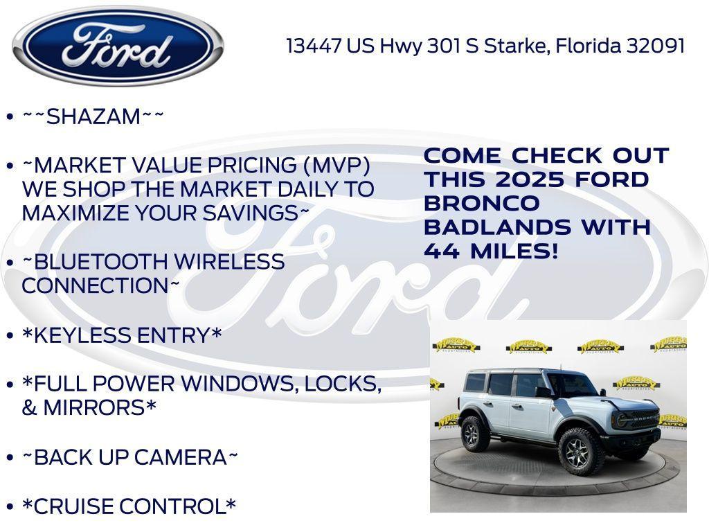 new 2025 Ford Bronco car, priced at $56,582