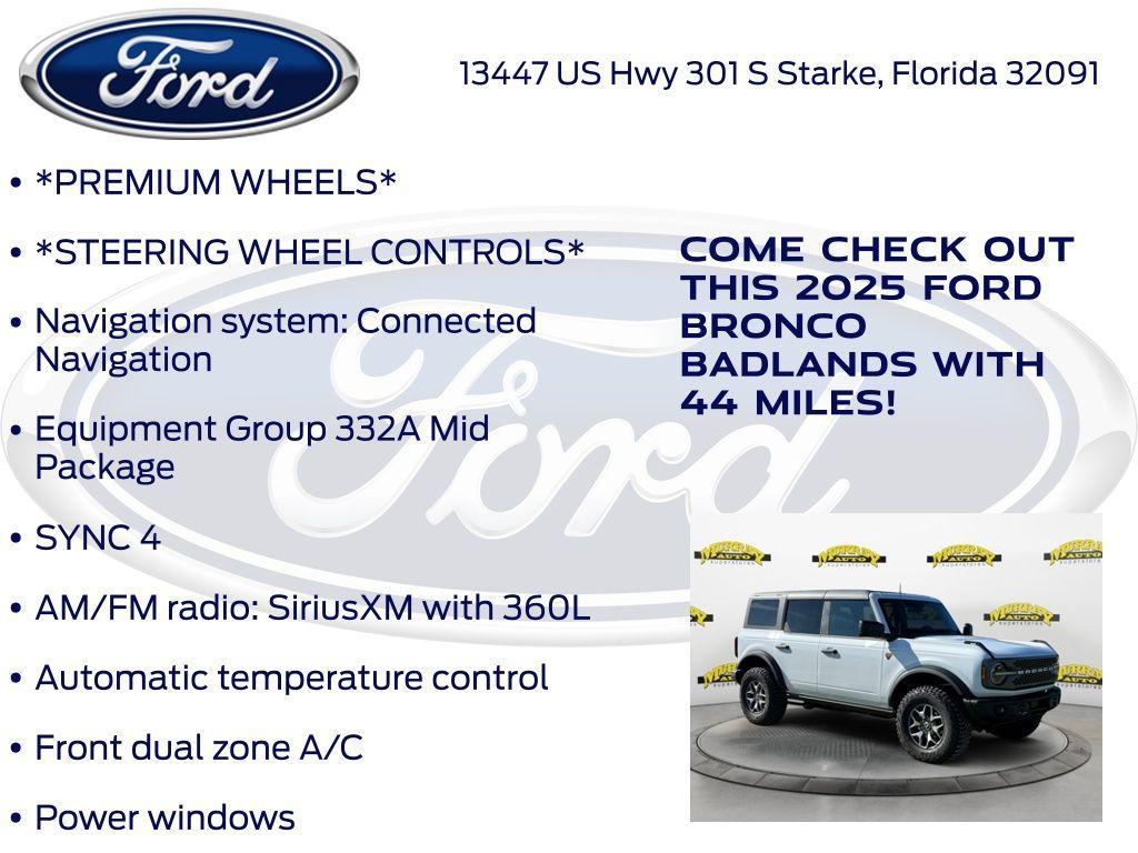 new 2025 Ford Bronco car, priced at $56,582