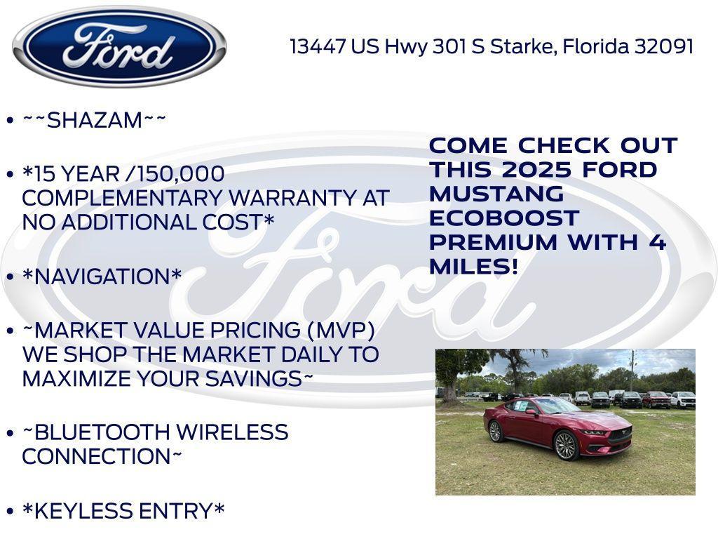 new 2025 Ford Mustang car, priced at $42,499