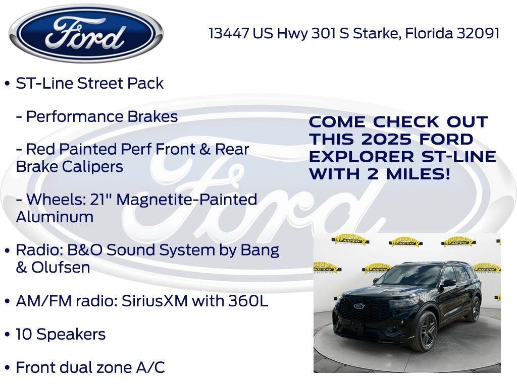 new 2025 Ford Explorer car, priced at $49,875