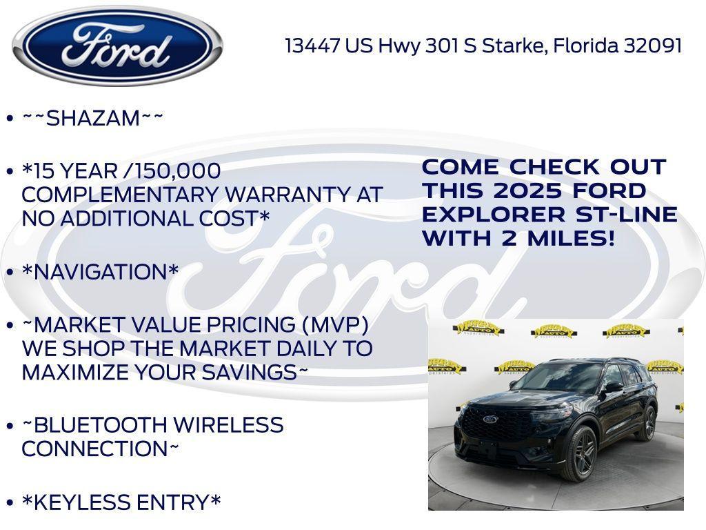 new 2025 Ford Explorer car, priced at $49,875
