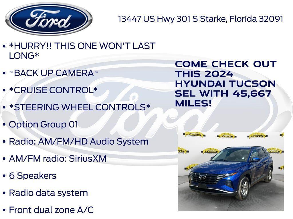 used 2024 Hyundai Tucson car, priced at $19,908