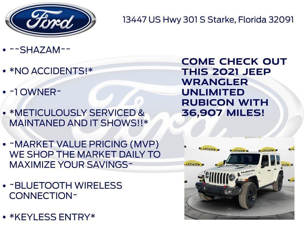 used 2021 Jeep Wrangler Unlimited car, priced at $33,777