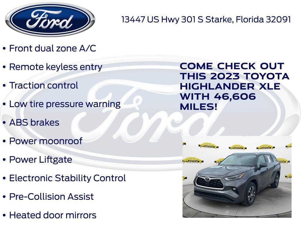 used 2023 Toyota Highlander car, priced at $32,753