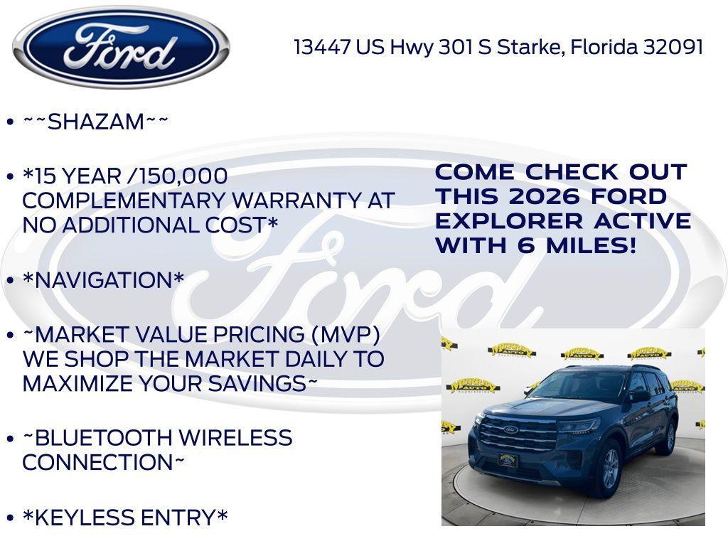 new 2026 Ford Explorer car, priced at $42,975