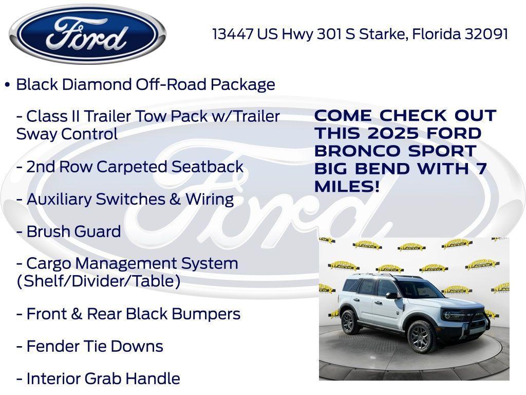 new 2025 Ford Bronco Sport car, priced at $31,590