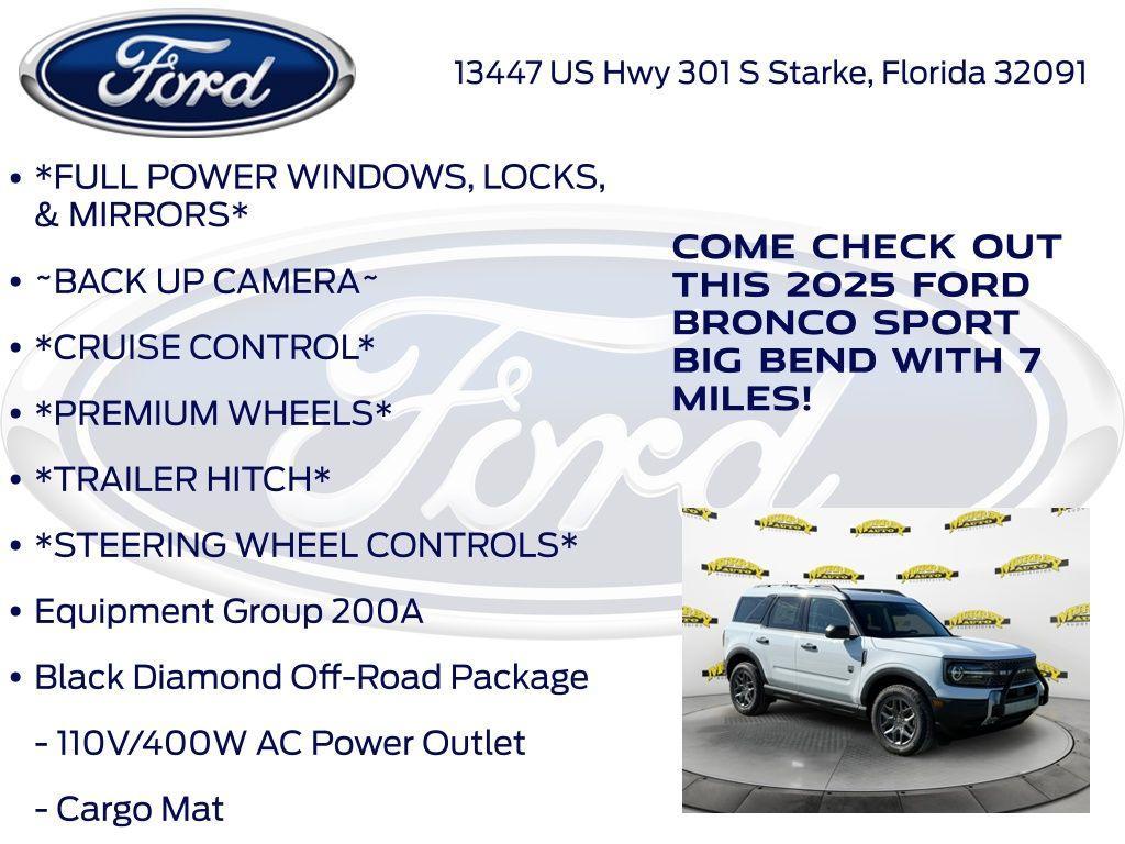 new 2025 Ford Bronco Sport car, priced at $31,590