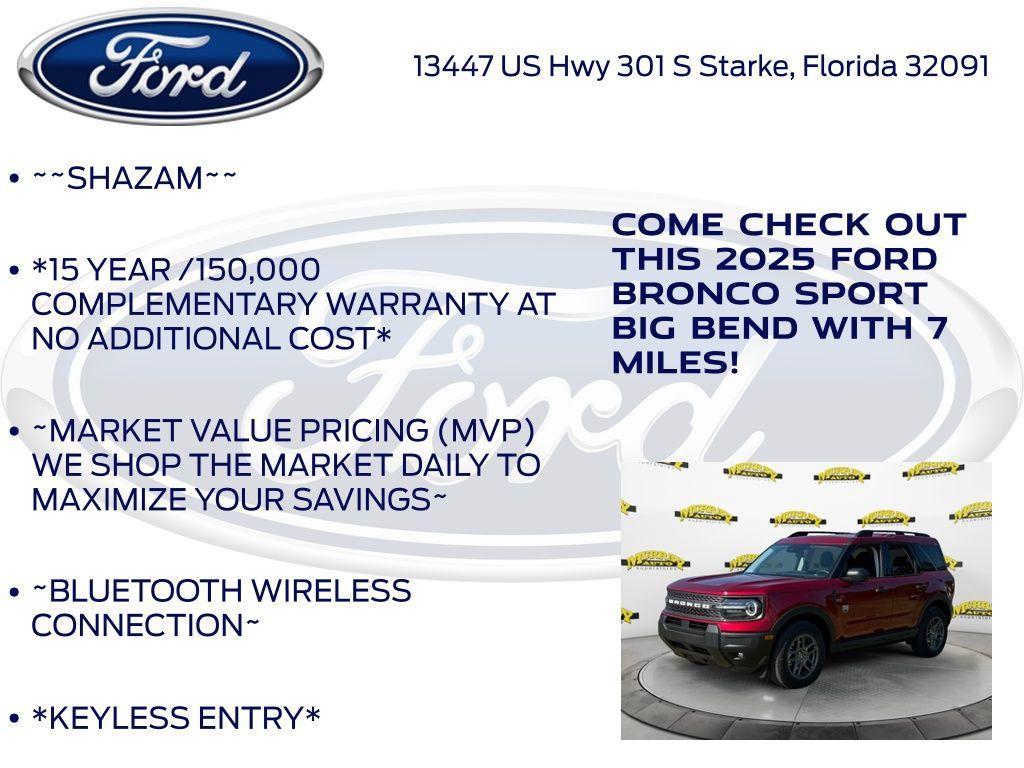 new 2025 Ford Bronco Sport car, priced at $34,338