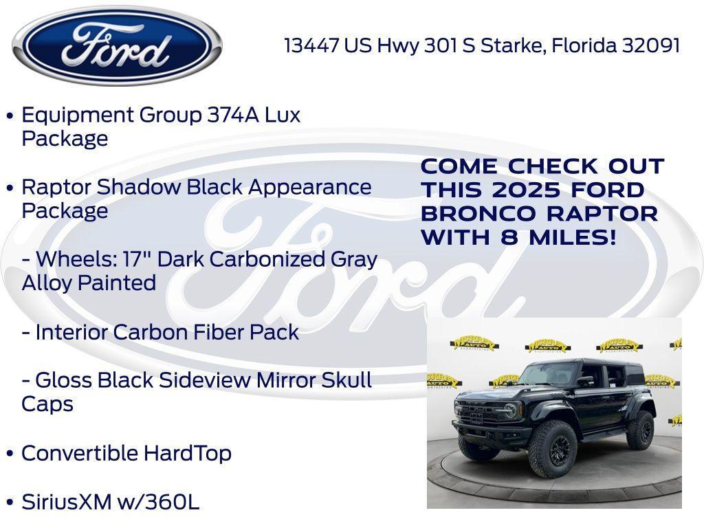 new 2025 Ford Bronco car, priced at $91,112