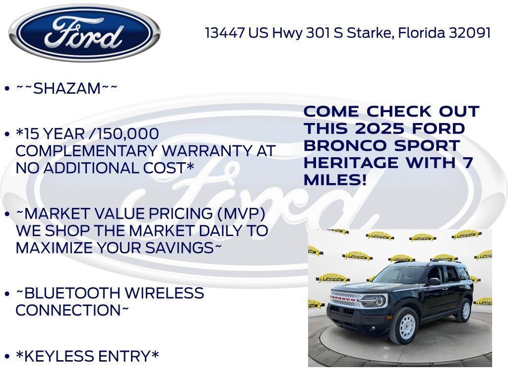 new 2025 Ford Bronco Sport car, priced at $37,472