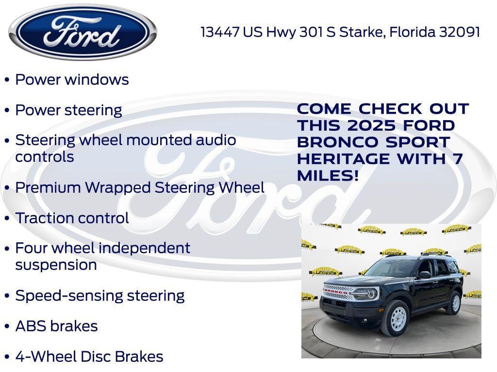 new 2025 Ford Bronco Sport car, priced at $37,472