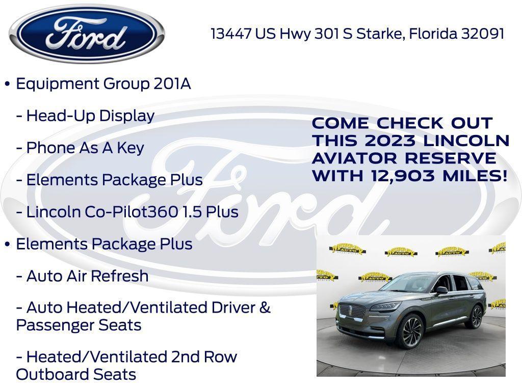 used 2023 Lincoln Aviator car, priced at $45,677
