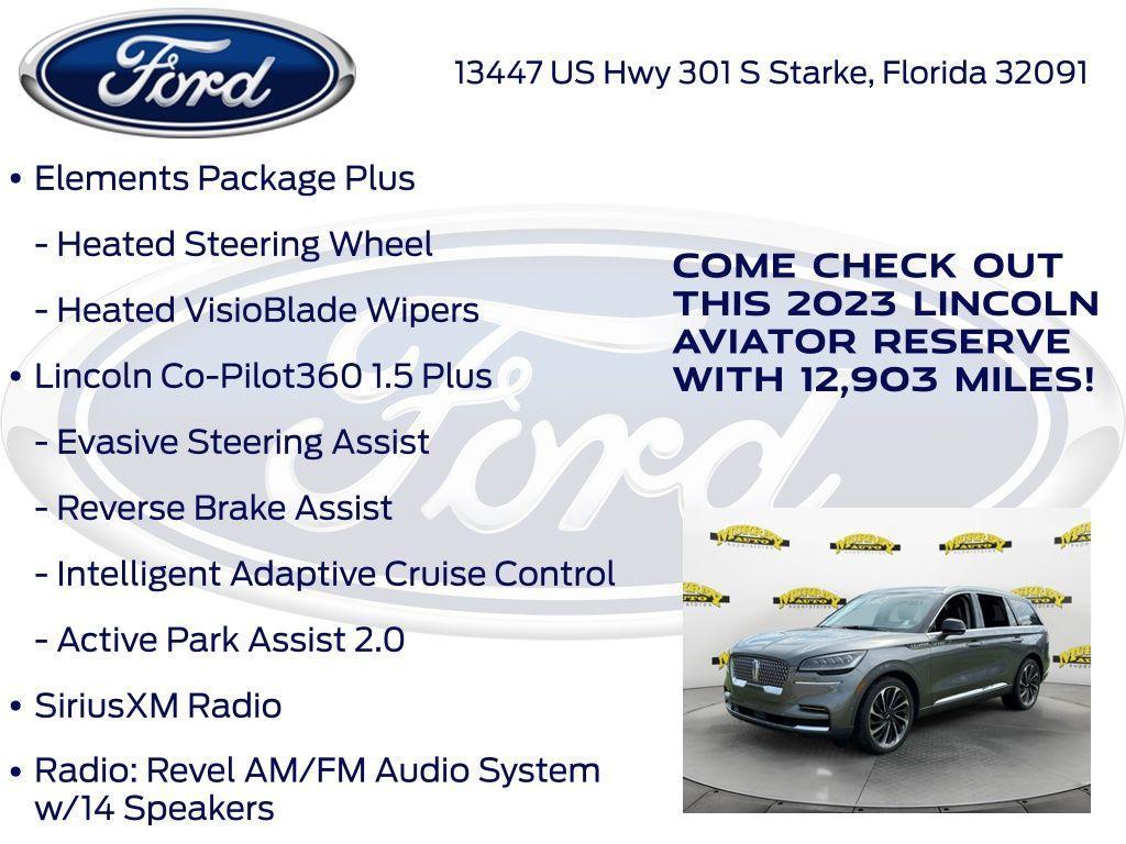 used 2023 Lincoln Aviator car, priced at $45,677