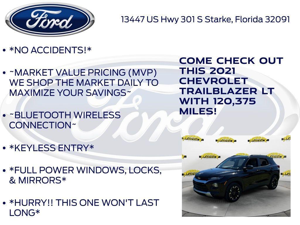 used 2021 Chevrolet TrailBlazer car, priced at $14,686
