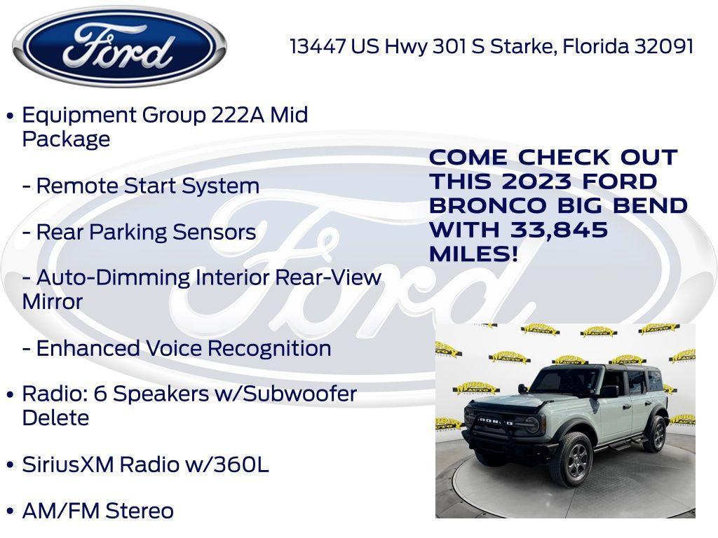 used 2023 Ford Bronco car, priced at $39,987