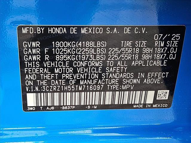 new 2026 Honda HR-V car, priced at $28,613