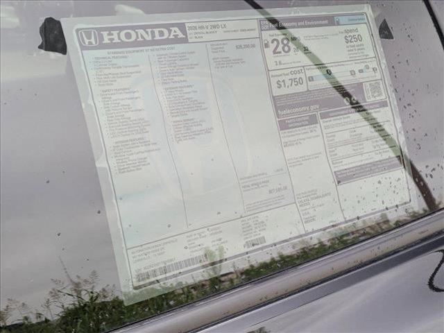 new 2026 Honda HR-V car, priced at $27,595