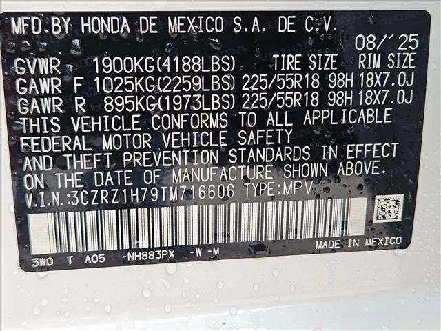 new 2026 Honda HR-V car, priced at $30,621