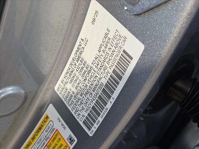 new 2025 Honda Accord car, priced at $30,419