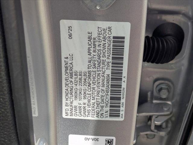 new 2025 Honda Accord car, priced at $30,374