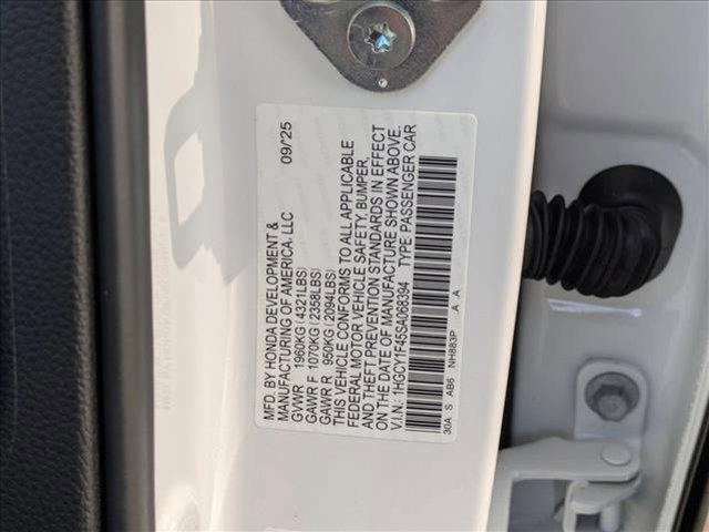 new 2025 Honda Accord car, priced at $30,850