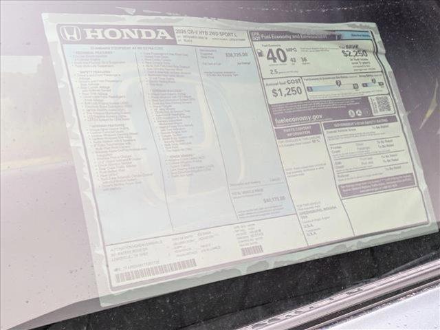 new 2026 Honda CR-V Hybrid car, priced at $38,261