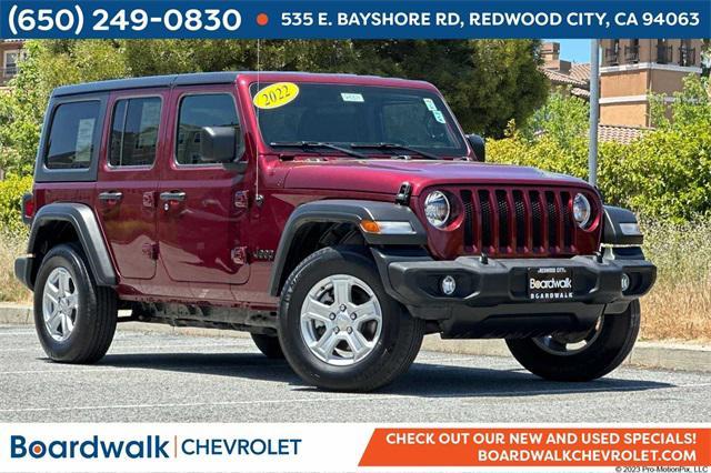 used 2022 Jeep Wrangler Unlimited car, priced at $31,295