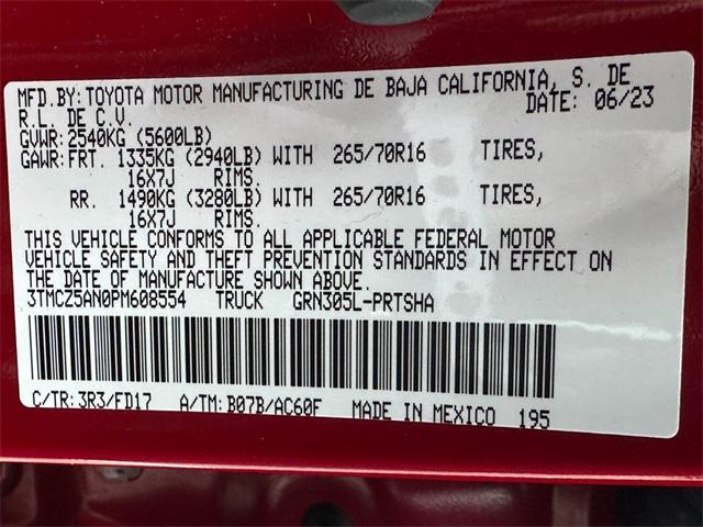 used 2023 Toyota Tacoma car, priced at $43,493