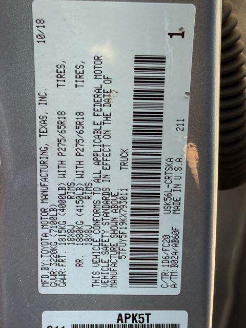 used 2019 Toyota Tundra car, priced at $31,995
