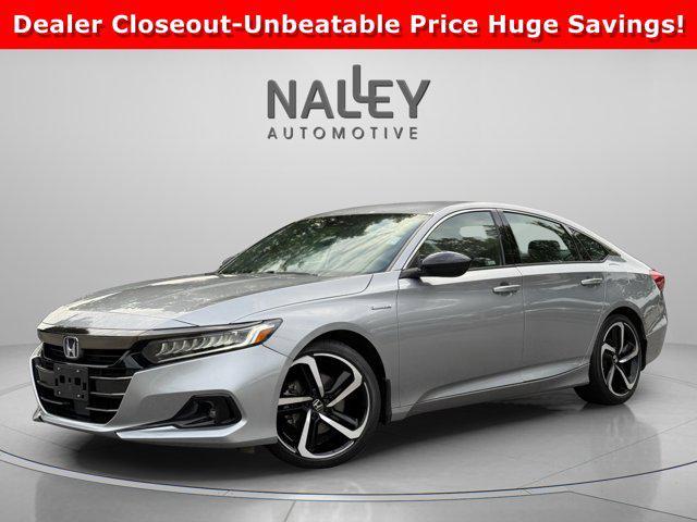 used 2022 Honda Accord Hybrid car, priced at $27,500
