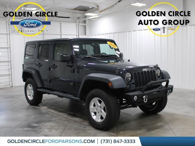 used 2016 Jeep Wrangler Unlimited car, priced at $16,698