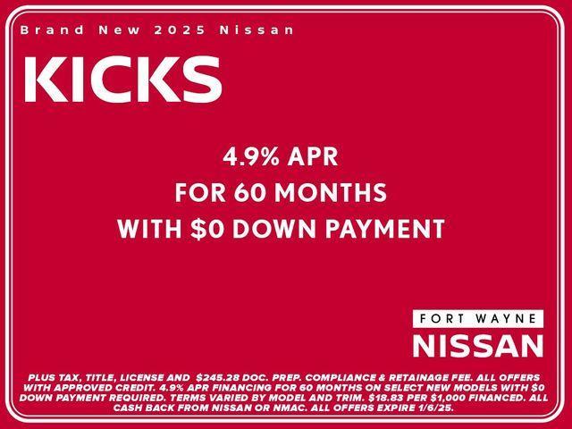 new 2025 Nissan Kicks car, priced at $27,049