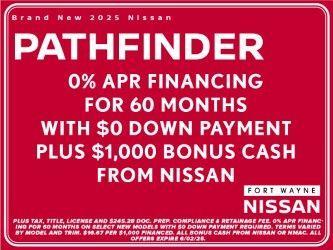 new 2025 Nissan Pathfinder car, priced at $48,249