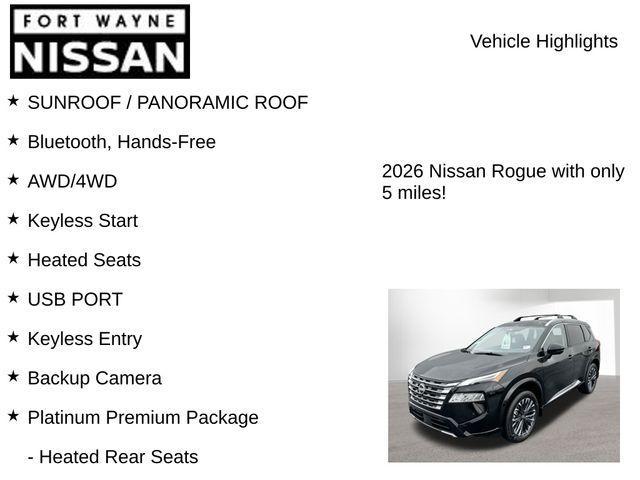 new 2026 Nissan Rogue car, priced at $40,432