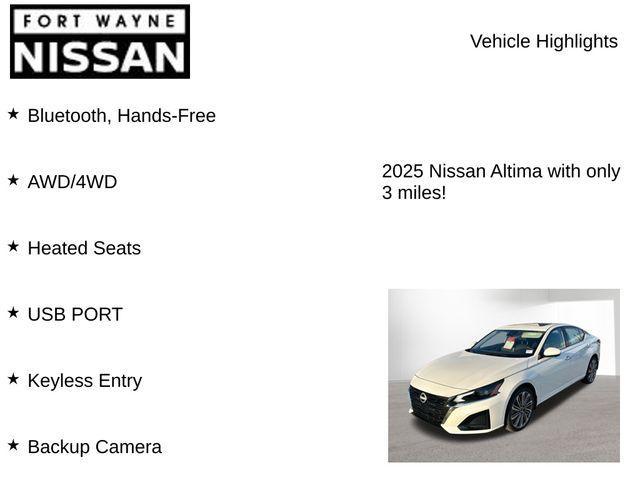 new 2025 Nissan Altima car, priced at $33,102