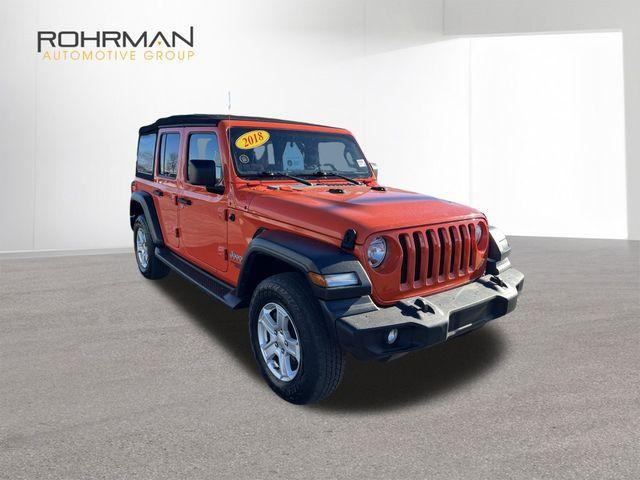 used 2018 Jeep Wrangler Unlimited car, priced at $20,624