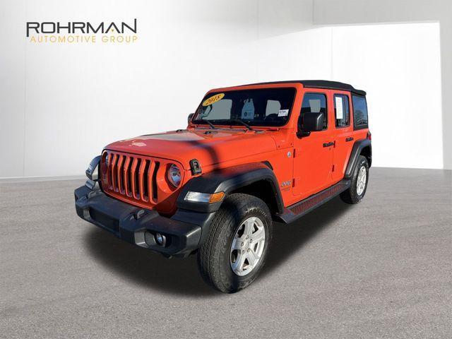 used 2018 Jeep Wrangler Unlimited car, priced at $20,624