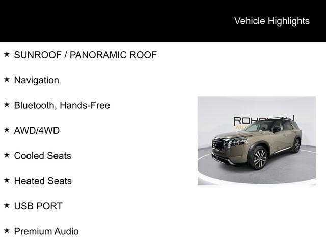 new 2024 Nissan Pathfinder car, priced at $43,447