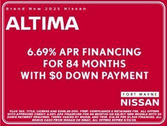 new 2025 Nissan Altima car, priced at $33,250