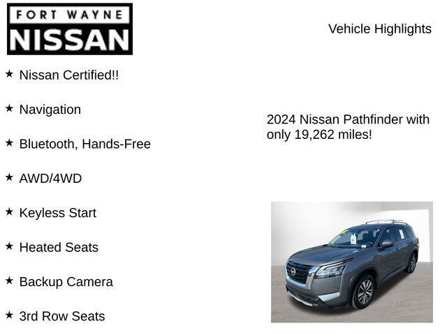 used 2024 Nissan Pathfinder car, priced at $35,034
