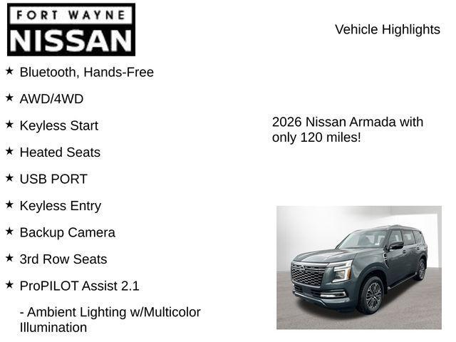 new 2026 Nissan Armada car, priced at $69,352